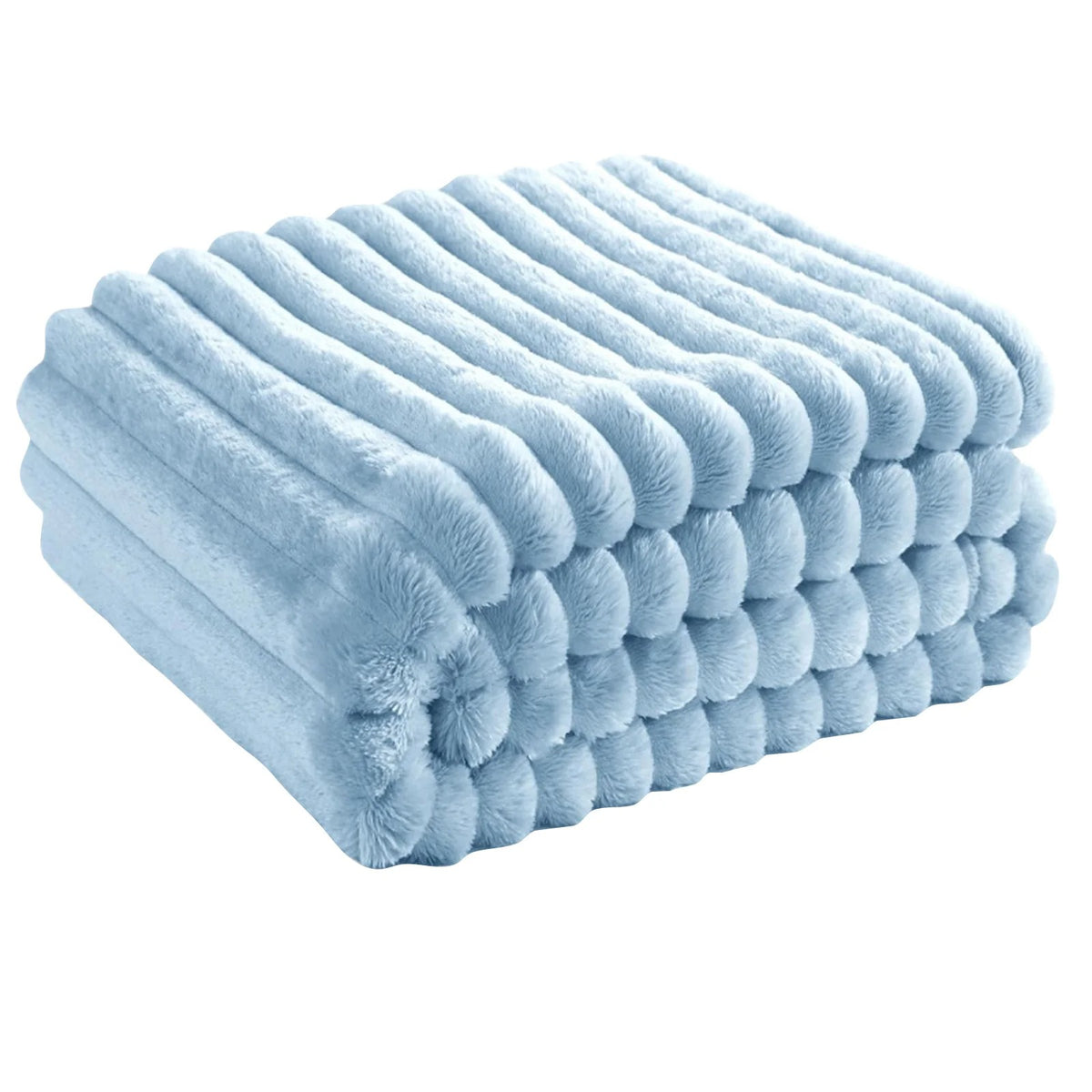 Sylvie | Effen gestreepte plaid – een knusse sprei voor de slaapkamer, woonkamer en dagelijks gebruik in huis.