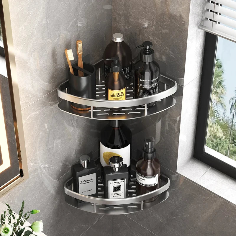 Vanya | Doucheplank voor wandmontage – Opbergrek voor de badkamer zonder boren