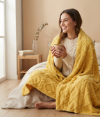 Lucille | Zachte plaid – Lichtgewicht multifunctionele bedsprei voor bank, slaapkamer en woonkamer