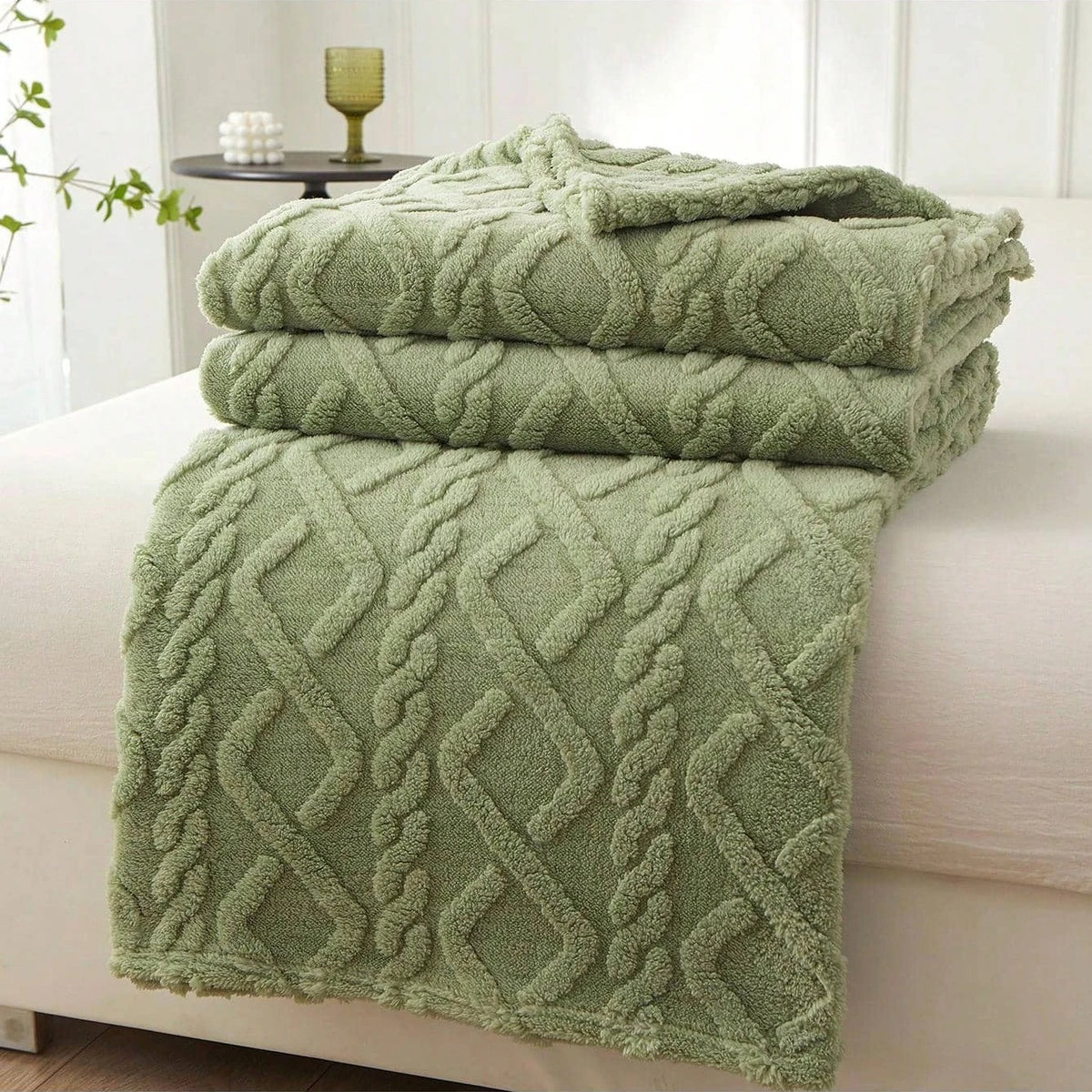 Lucille | Zachte plaid – Lichtgewicht multifunctionele bedsprei voor bank, slaapkamer en woonkamer