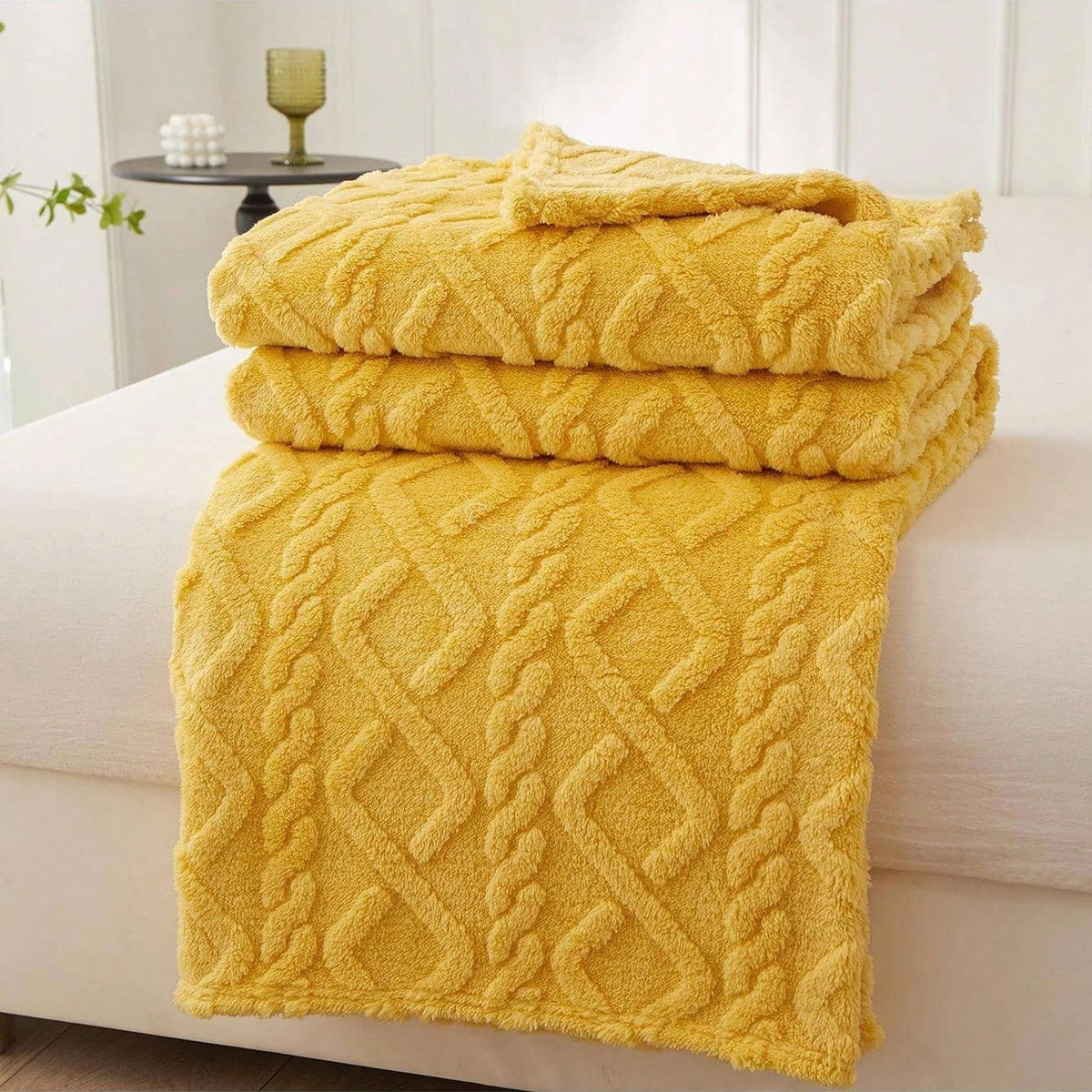Lucille | Zachte plaid – Lichtgewicht multifunctionele bedsprei voor bank, slaapkamer en woonkamer