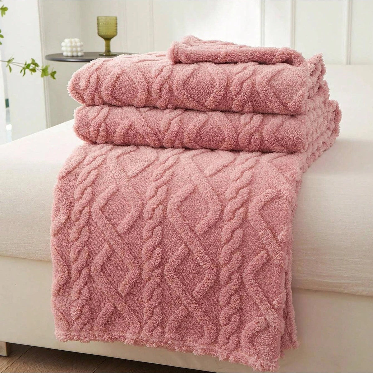 Lucille | Zachte plaid – Lichtgewicht multifunctionele bedsprei voor bank, slaapkamer en woonkamer