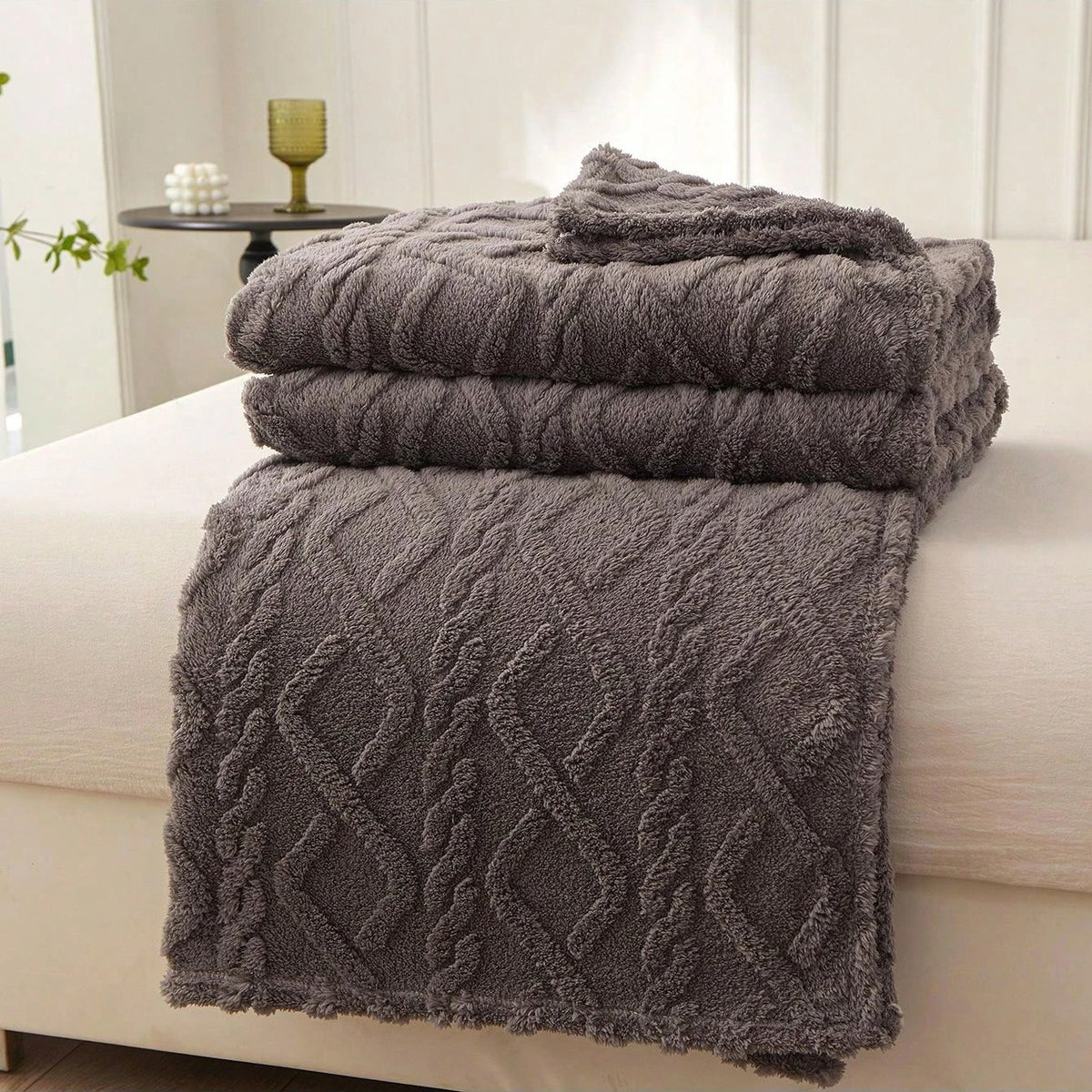 Lucille | Zachte plaid – Lichtgewicht multifunctionele bedsprei voor bank, slaapkamer en woonkamer