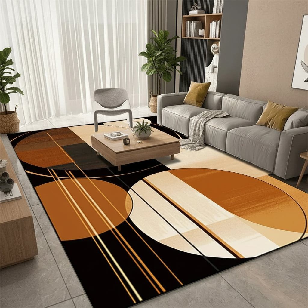 Norena | Groot geometrisch vloerkleed – Modern antislip tapijt voor woonkamer, slaapkamer en kinderkamer