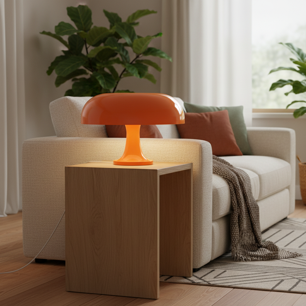 Solenne | Scandinavische paddenstoel tafellamp – moderne koepelvormige nachtlamp