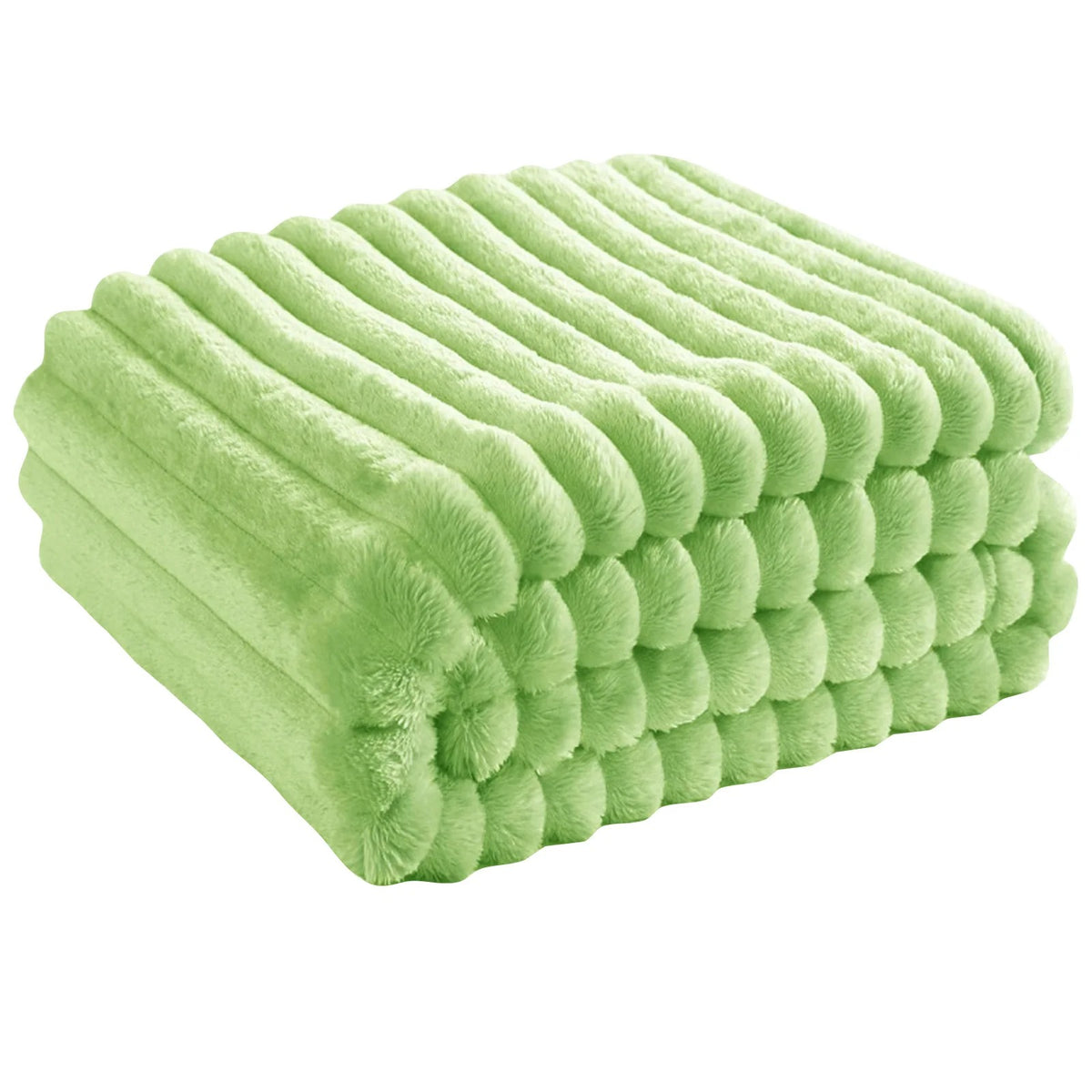 Sylvie | Effen gestreepte plaid – een knusse sprei voor de slaapkamer, woonkamer en dagelijks gebruik in huis.